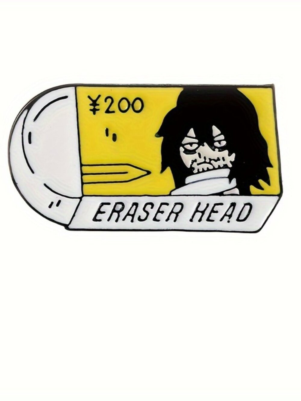 "ERASER HEAD" OIL DRIPPED ENAMEL PIN LAPEL PIN BROOCH NWT